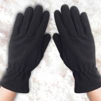 Перчатки флисовые цвет черный